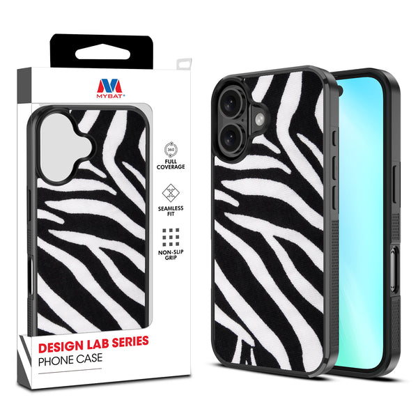 MyBat Design Lab Series Case for Apple iPhone 16 Plus - Zebra Print - MIP16MCSLESM009-1.jpg