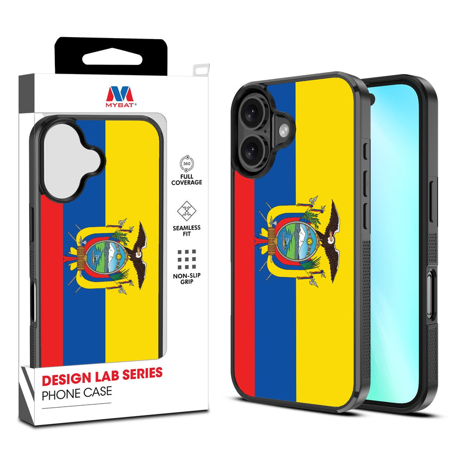 MyBat Design Lab Series Case for Apple iPhone 16 Plus - Ecuadorean Flag