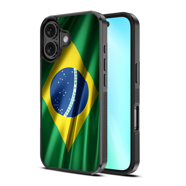 MyBat Design Lab Series Case for Apple iPhone 16 Plus - Brazilian Flag - MIP16MCSLESM038-2.jpg