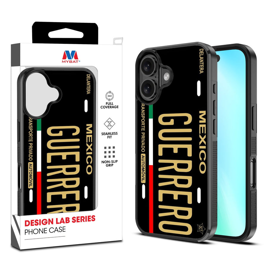 MyBat Design Lab Series Case for Apple iPhone 16 Plus - Guerrero Black