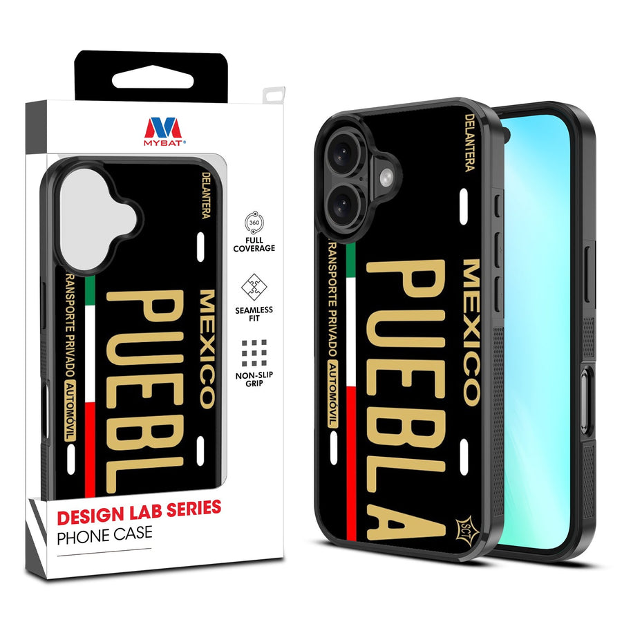 MyBat Design Lab Series Case for Apple iPhone 16 Plus - Puebla Black