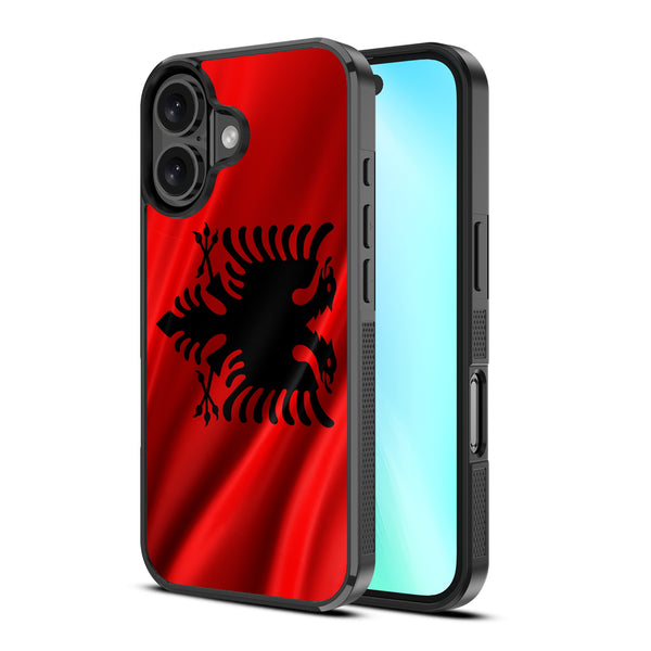MyBat Design Lab Series Case for Apple iPhone 16 Plus - Albania Flag - MIP16MCSLESM140-2.jpg