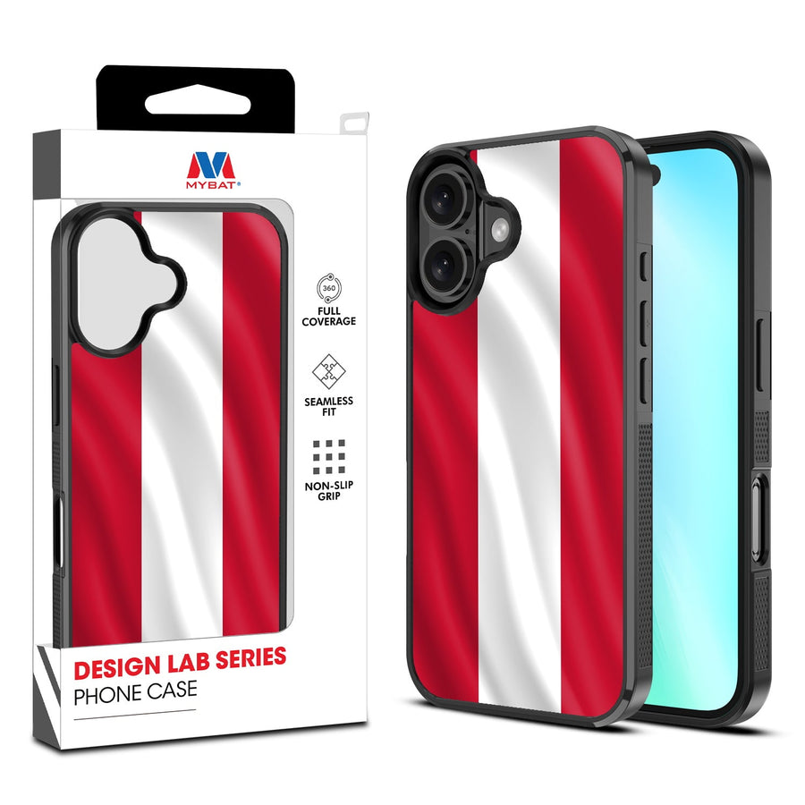 MyBat Design Lab Series Case for Apple iPhone 16 Plus - Austria Flag
