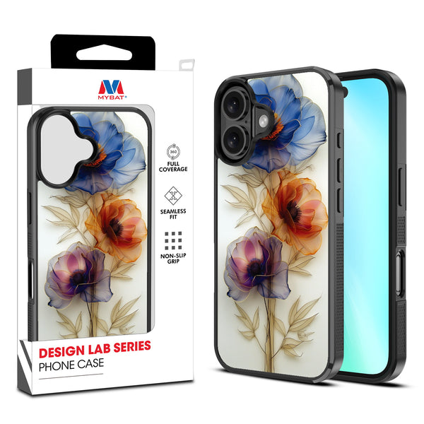 MyBat Design Lab Series Case for Apple iPhone 16 Plus - Pressed Flowers - MIP16MCSLESM185-1.jpg