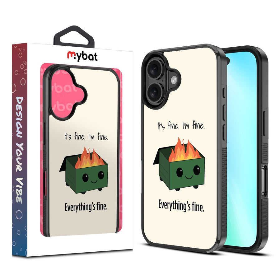 MyBat Design Lab Series Case for Apple iPhone 16 Plus - Dumpster Fire