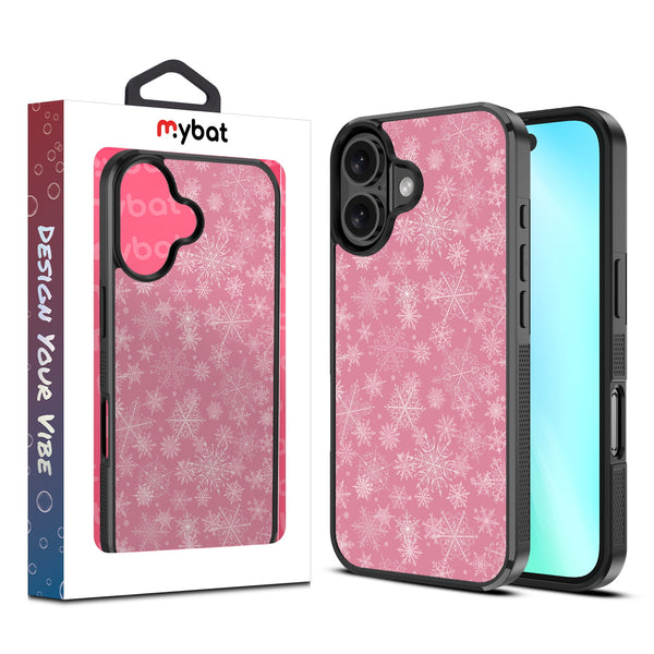 MyBat Design Lab Series Case for Apple iPhone 16 Plus - Pink Snowflakes - MIP16MCSLESM282-1.jpg