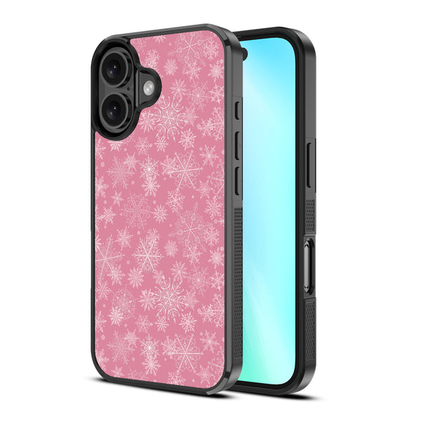MyBat Design Lab Series Case for Apple iPhone 16 Plus - Pink Snowflakes - MIP16MCSLESM282-2.jpg