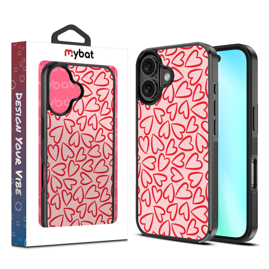MyBat Design Lab Series Case for Apple iPhone 16 Plus - Endless Hearts