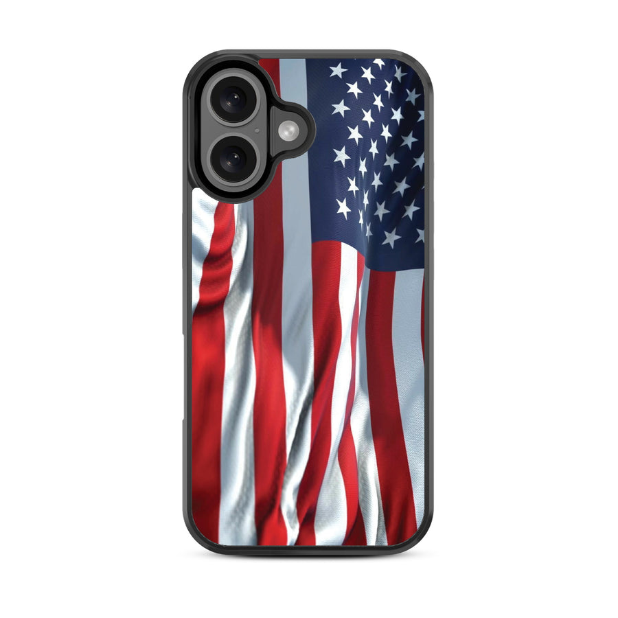 MyBat Design Lab Series Case for Apple iPhone 16 Plus - Waving USA FLag - MIP16MCSLESM367-3.jpg