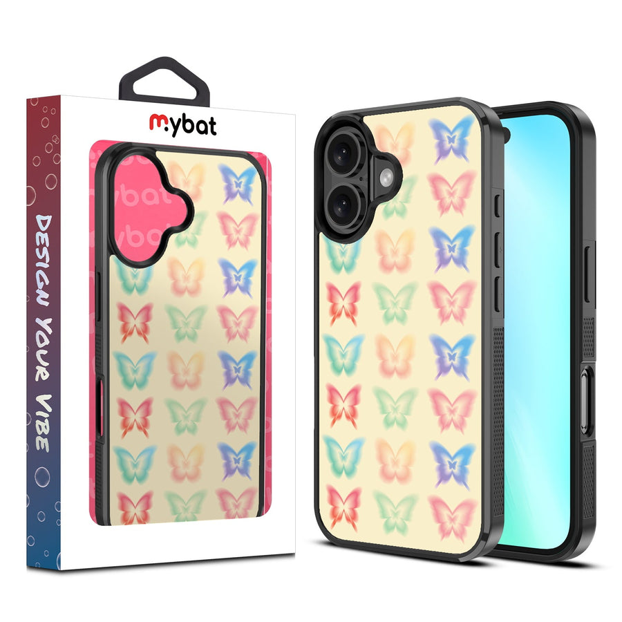 MyBat Design Lab Series Case for Apple iPhone 16 Plus - Technicolor Butterflies