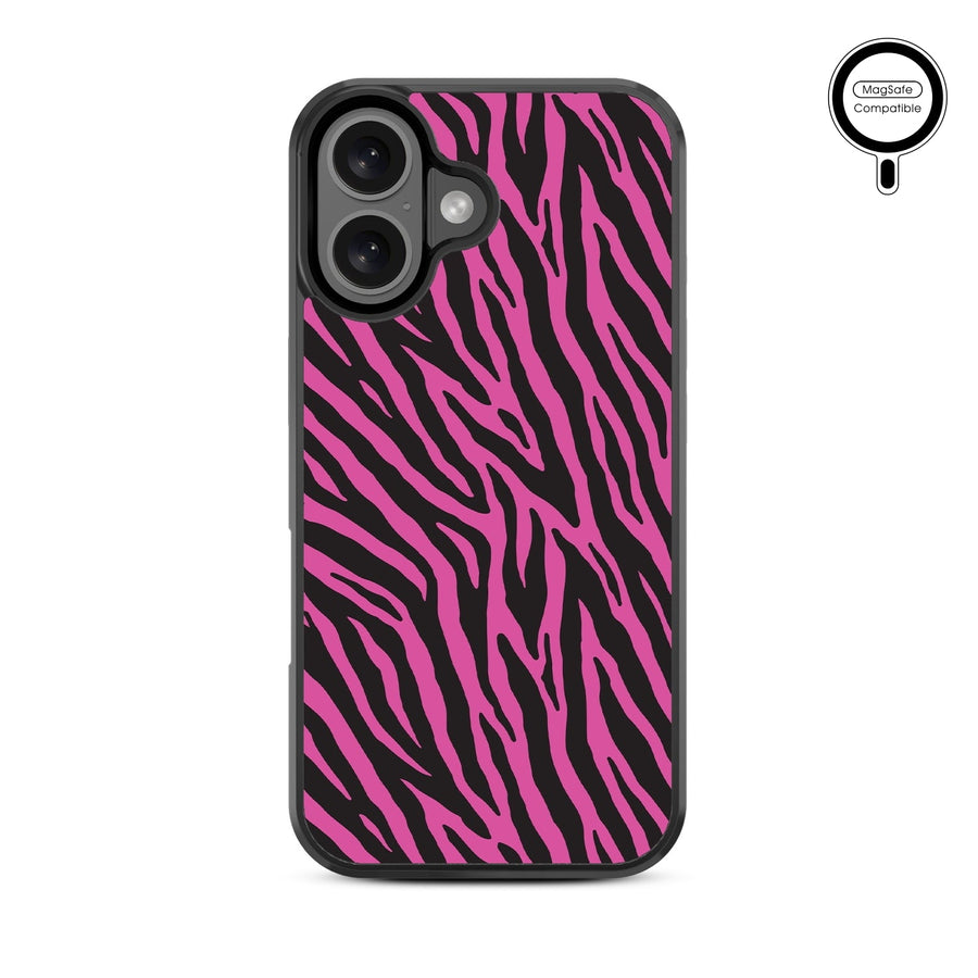 MyBat Design Lab Series MagSafe Case for Apple iPhone 16 Plus - Pink Zebra Print