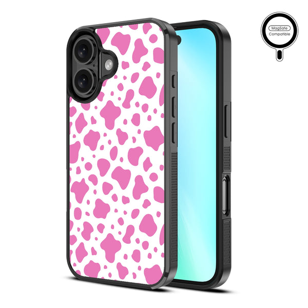 MyBat Design Lab Series MagSafe Case for Apple iPhone 16 Plus - Pink Cow Print - MIP16MCSLESMSM015-2.jpg