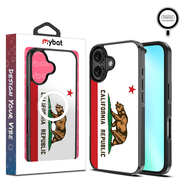 MyBat Design Lab Series MagSafe Case for Apple iPhone 16 Plus - California State Flag - MIP16MCSLESMSM027-1.jpg