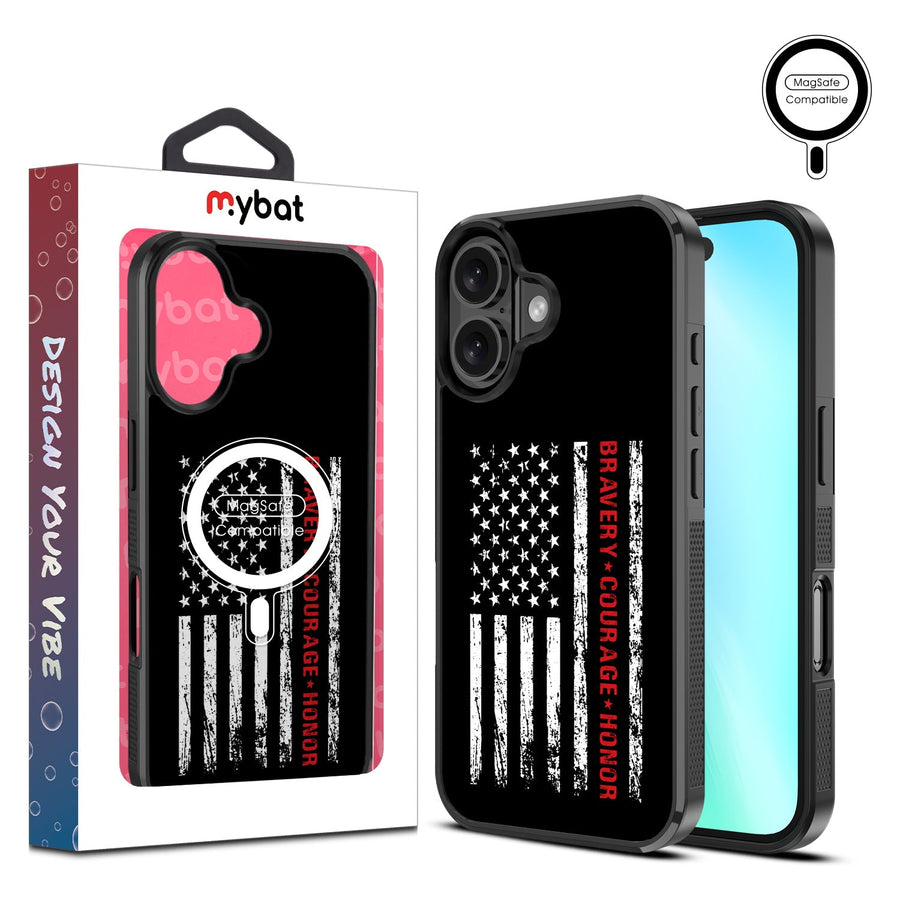 MyBat Design Lab Series MagSafe Case for Apple iPhone 16 Plus - Firefighter Flag