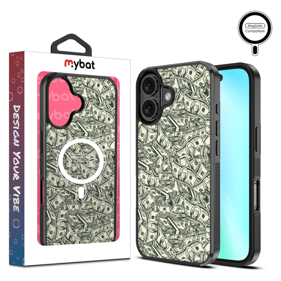 MyBat Design Lab Series MagSafe Case for Apple iPhone 16 Plus - Money Stack