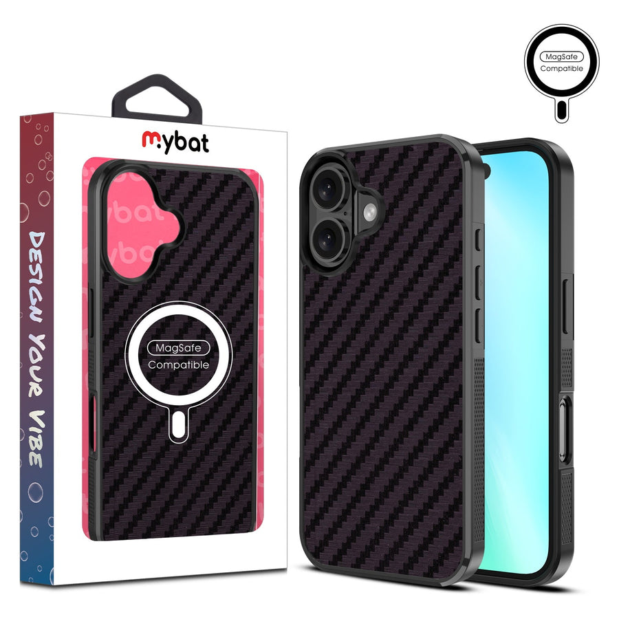 MyBat Design Lab Series MagSafe Case for Apple iPhone 16 Plus - Carbon Fiber