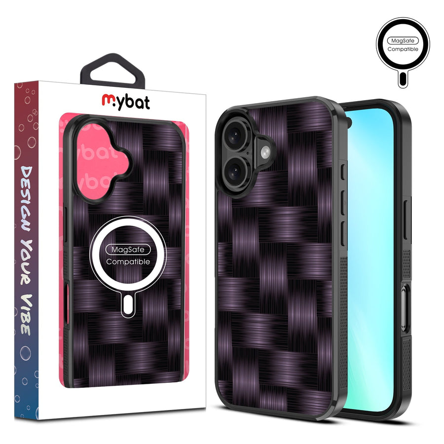 MyBat Design Lab Series MagSafe Case for Apple iPhone 16 Plus - Woven Carbon Fiber