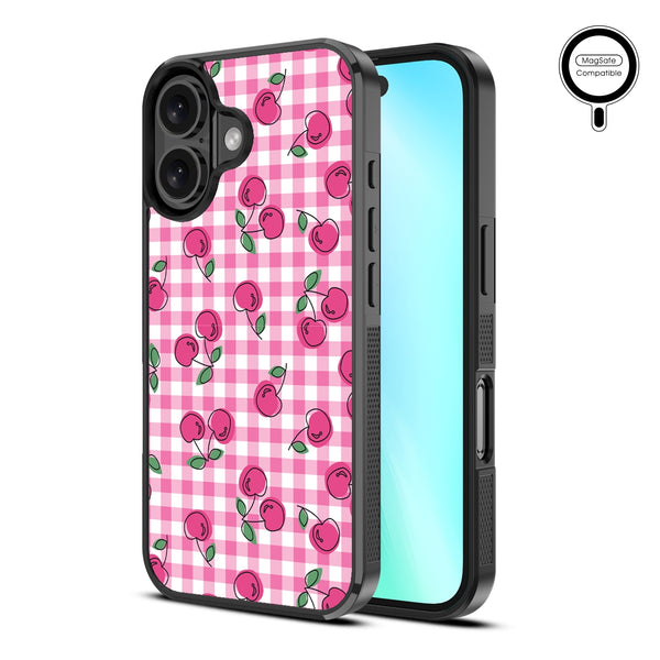 MyBat Design Lab Series MagSafe Case for Apple iPhone 16 Plus - Pink Cherries - MIP16MCSLESMSM100-2.jpg