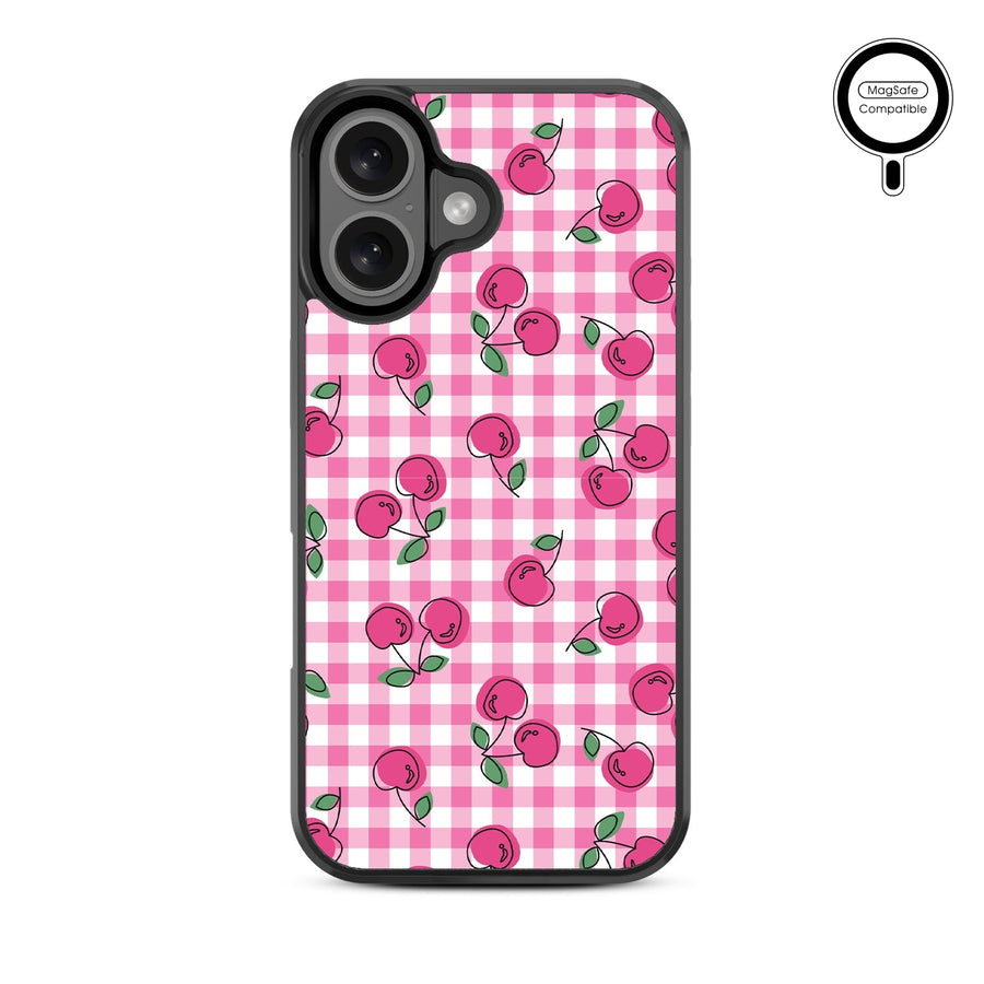 MyBat Design Lab Series MagSafe Case for Apple iPhone 16 Plus - Pink Cherries