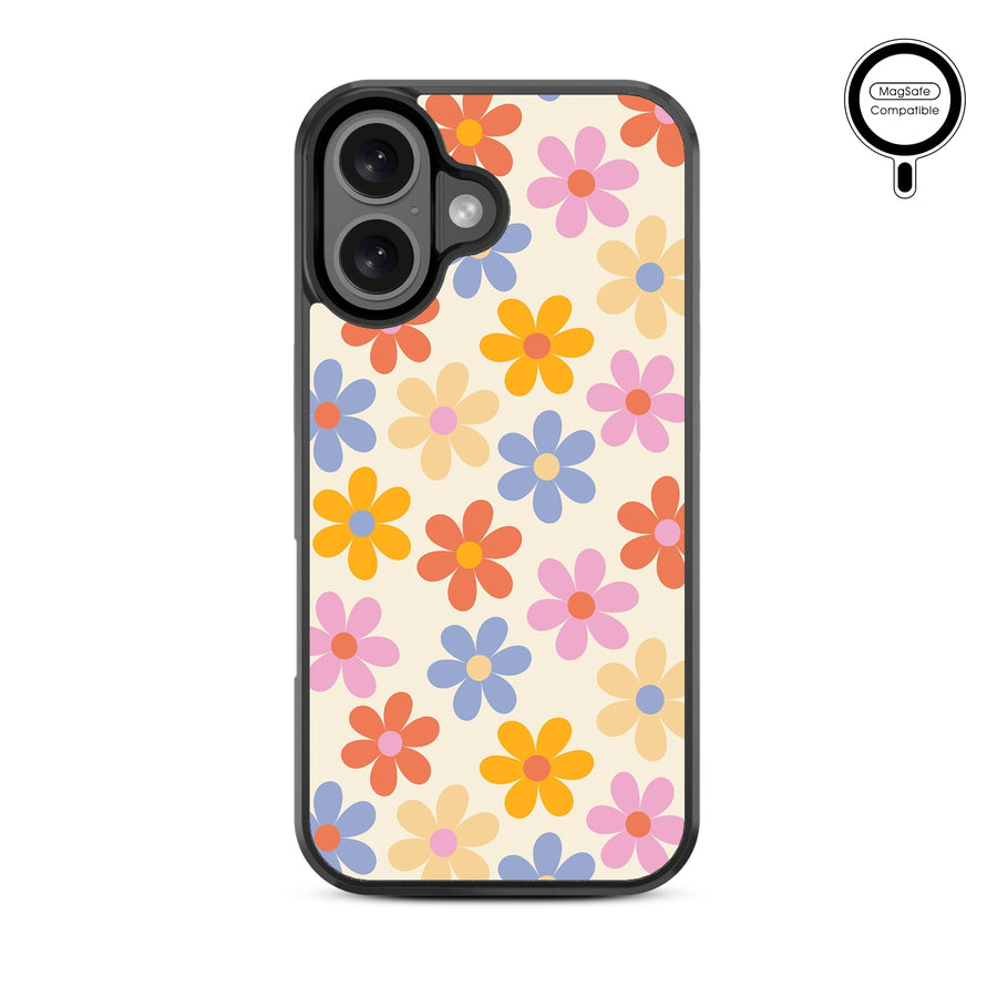 MyBat Design Lab Series MagSafe Case for Apple iPhone 16 Plus - Retro Daisies - MIP16MCSLESMSM137-3.jpg