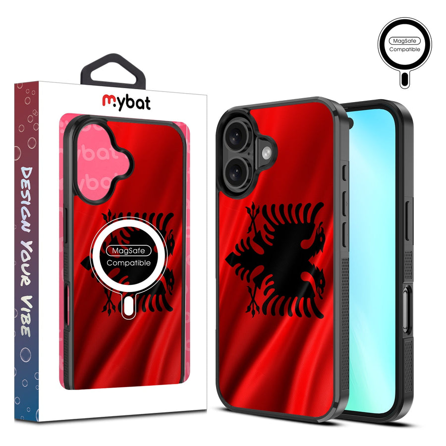 MyBat Design Lab Series MagSafe Case for Apple iPhone 16 Plus - Albania Flag
