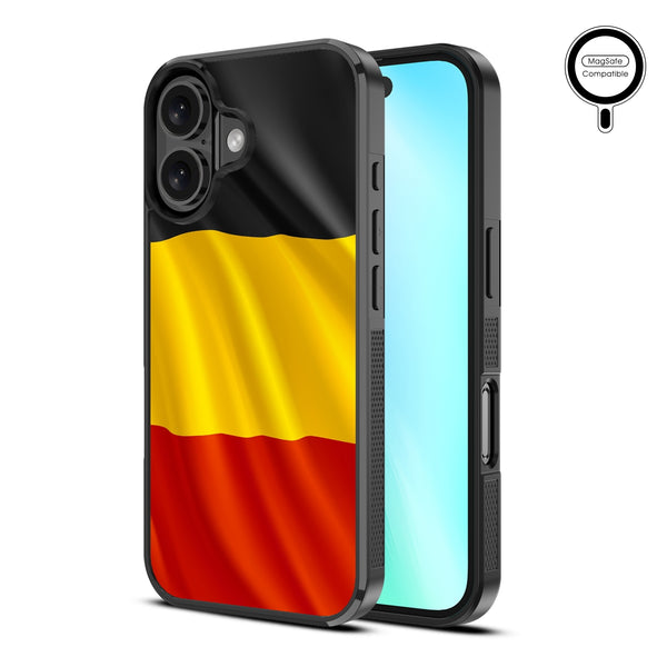 MyBat Design Lab Series MagSafe Case for Apple iPhone 16 Plus - Belgium Flag - MIP16MCSLESMSM142-2.jpg
