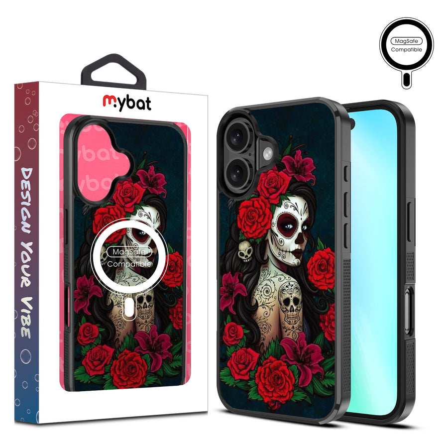 MyBat Design Lab Series MagSafe Case for Apple iPhone 16 Plus - Lady Of The Dead - MIP16MCSLESMSM189-1.jpg