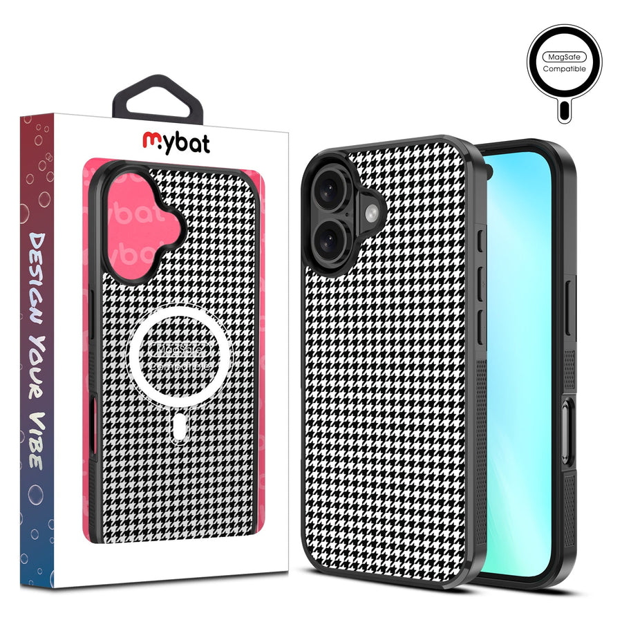 MyBat Design Lab Series MagSafe Case for Apple iPhone 16 Plus - Classic Houndstooth