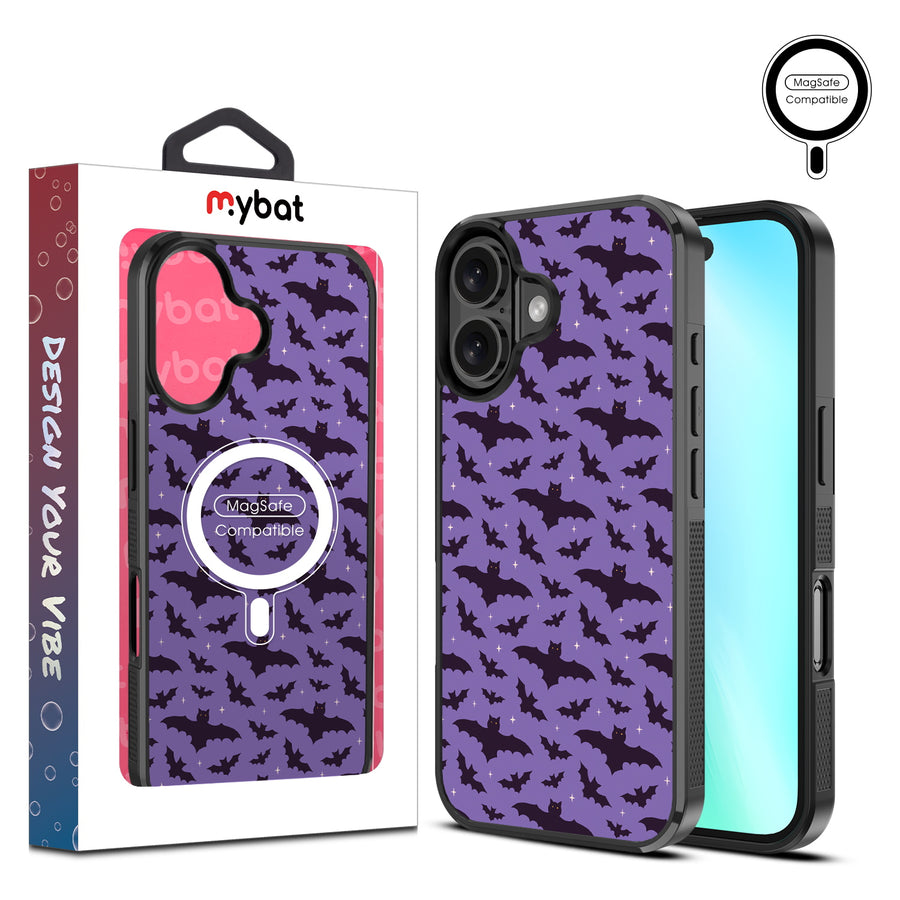 MyBat Design Lab Series MagSafe Case for Apple iPhone 16 Plus - Flying Bats - MIP16MCSLESMSM220-1.jpg