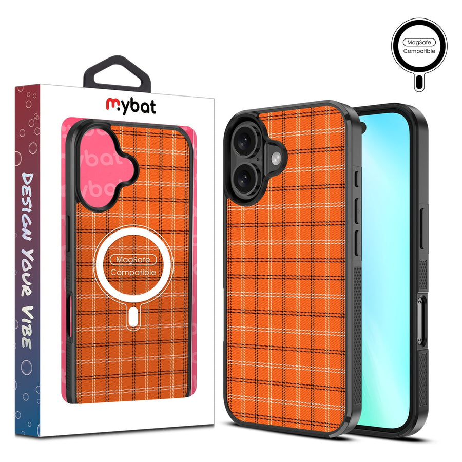 MyBat Design Lab Series MagSafe Case for Apple iPhone 16 Plus - Pumpkin Plaid