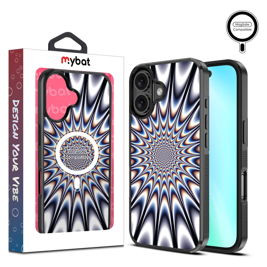 MyBat Design Lab Series MagSafe Case for Apple iPhone 16 Plus - Hypnotic Burst