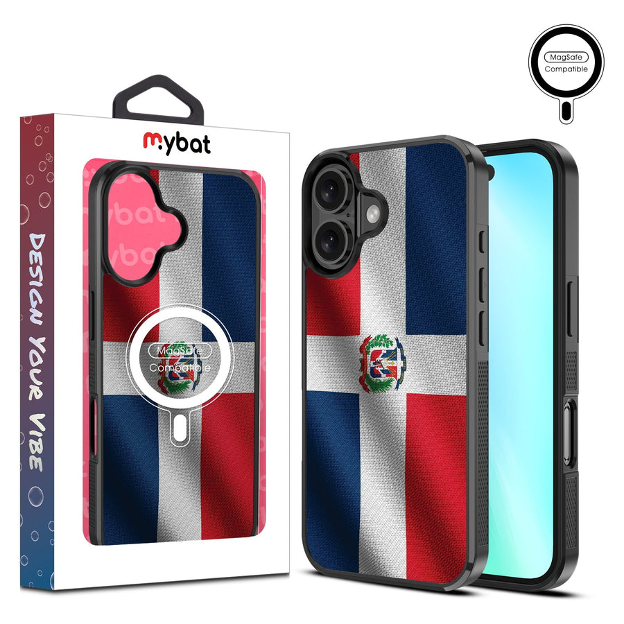 MyBat Design Lab Series MagSafe Case for Apple iPhone 16 Plus - Dominican Republic Flag