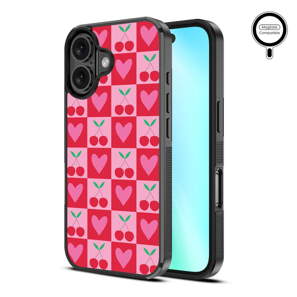 MyBat Design Lab Series MagSafe Case for Apple iPhone 16 Plus - Cherry Hearts - MIP16MCSLESMSM334-2.jpg