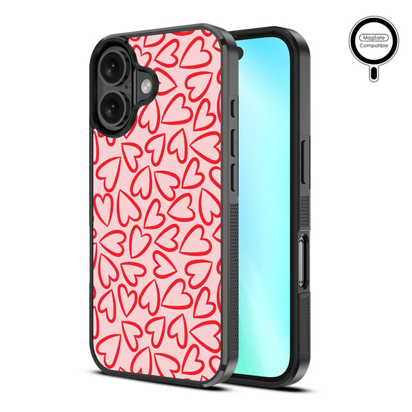 MyBat Design Lab Series MagSafe Case for Apple iPhone 16 Plus - Endless Hearts - MIP16MCSLESMSM338-2.jpg