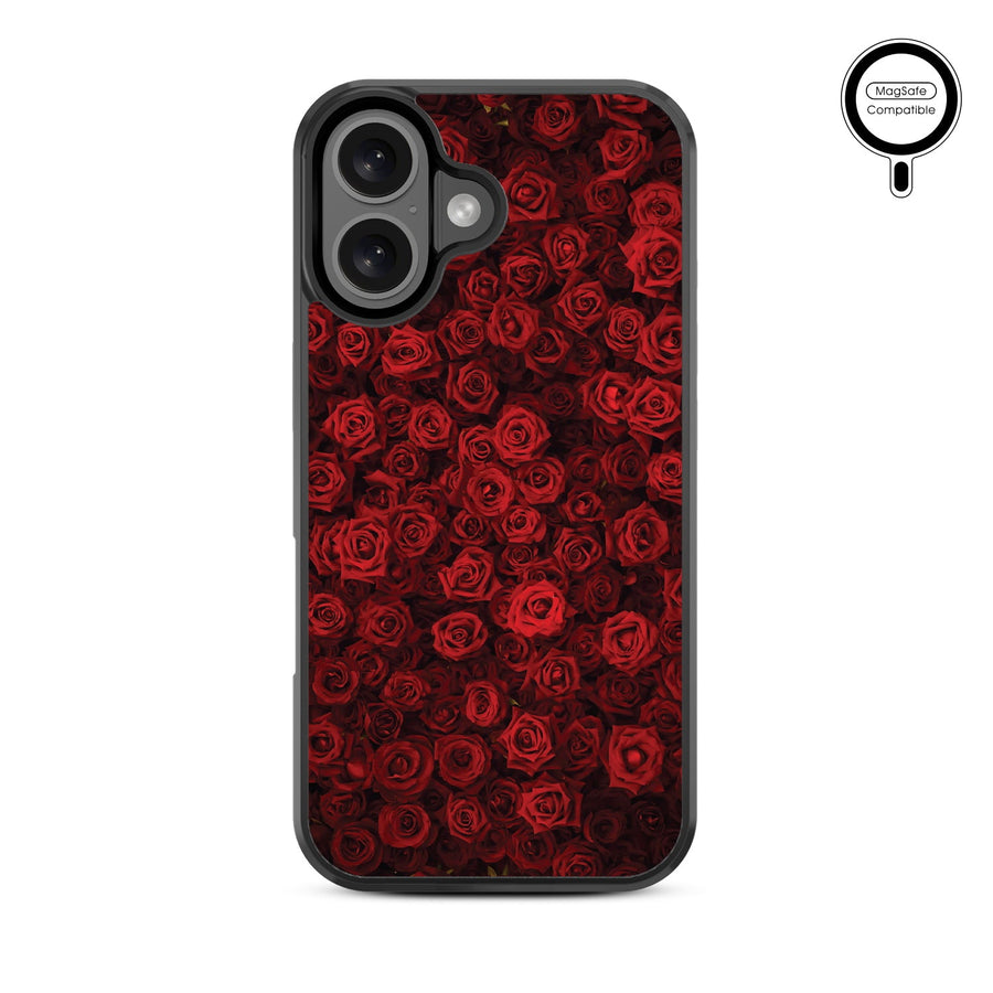 MyBat Design Lab Series MagSafe Case for Apple iPhone 16 Plus - Red Roses