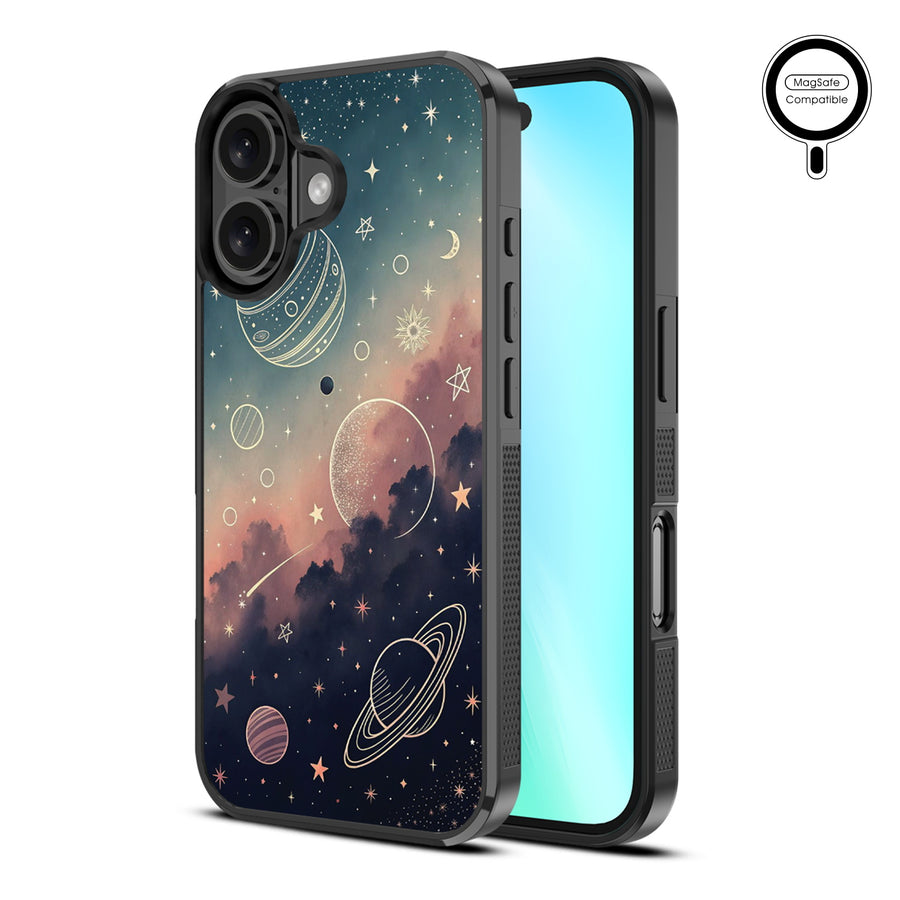 MyBat Design Lab Series MagSafe Case for Apple iPhone 16 Plus - Planets and Stars - MIP16MCSLESMSM356-2.jpg