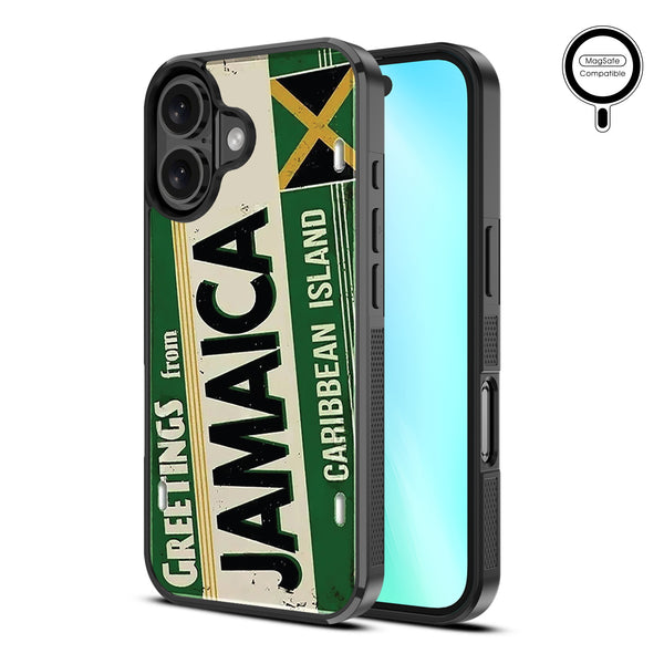 MyBat Design Lab Series MagSafe Case for Apple iPhone 16 Plus - Jamaica License Plate - MIP16MCSLESMSM366-2.jpg