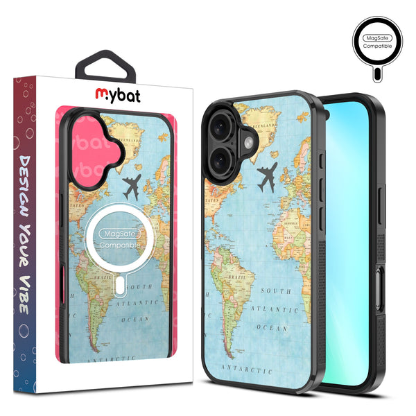 MyBat Design Lab Series MagSafe Case for Apple iPhone 16 Plus - Map - MIP16MCSLESMSM370-1.jpg