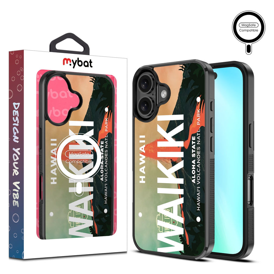 MyBat Design Lab Series MagSafe Case for Apple iPhone 16 Plus - Waikiki Plate