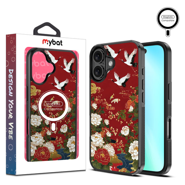 MyBat Design Lab Series MagSafe Case for Apple iPhone 16 Plus - Crane and Koi Fish - MIP16MCSLESMSM391-1.jpg