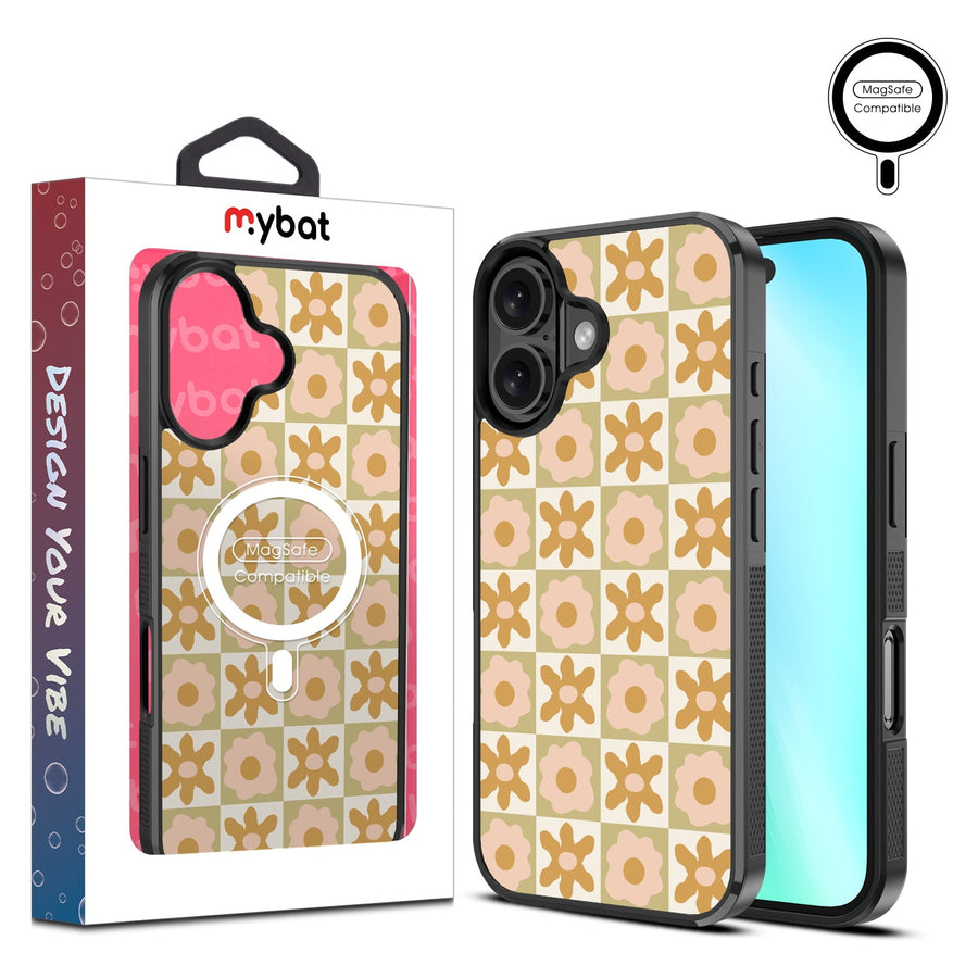 MyBat Design Lab Series MagSafe Case for Apple iPhone 16 Plus - Flower Grid