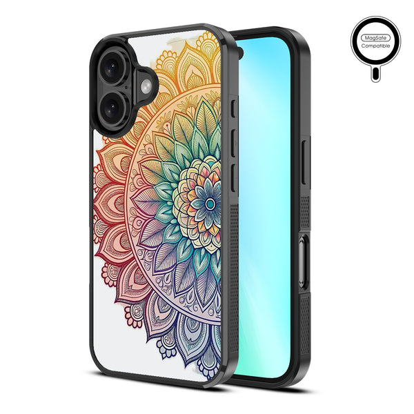MyBat Design Lab Series MagSafe Case for Apple iPhone 16 Plus - Rainbow Mandala - MIP16MCSLESMSM457-2.jpg