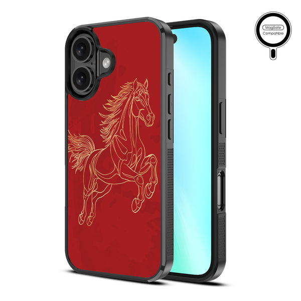 MyBat Design Lab Series MagSafe Case for Apple iPhone 16 Plus - Fire Horse - MIP16MCSLESMSM460-2.jpg