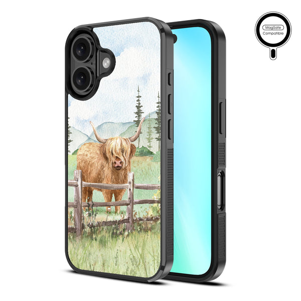 MyBat Design Lab Series MagSafe Case for Apple iPhone 16 Plus - Highland Cow - MIP16MCSLESMSM470-2.jpg