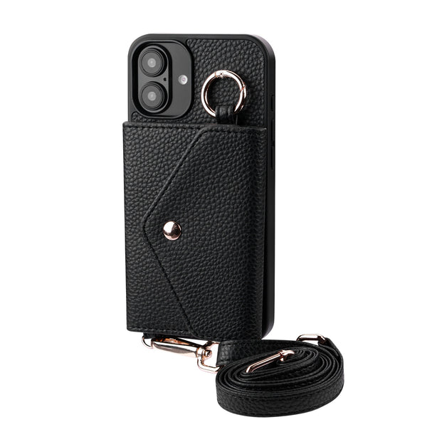 MyBat Posh Crossbody Wallet Case for Apple iPhone 16 Plus - Black - MIP16MCSLESS371-2.jpg