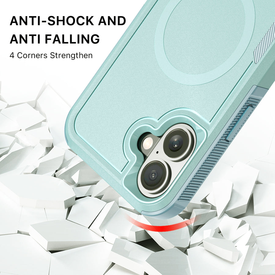 MyBat Fortress Series MagSafe Case for Apple iPhone 16 Plus - Light Blue - MIP16MCSRSKMS306-3.jpg