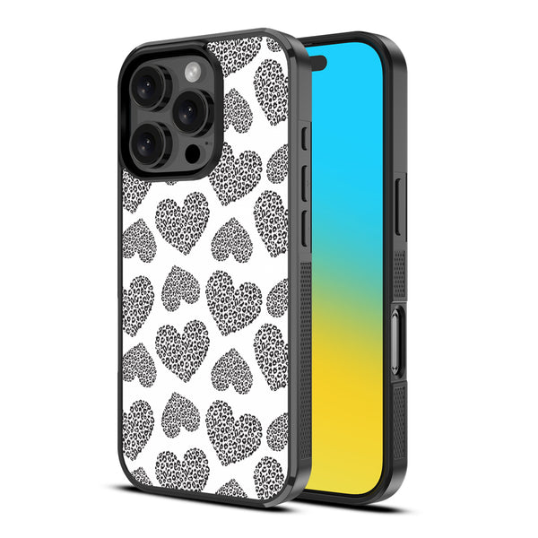 MyBat Design Lab Series Case for Apple iPhone 16 Pro - Leopard Print Hearts - MIP16PCSLESM098-2.jpg
