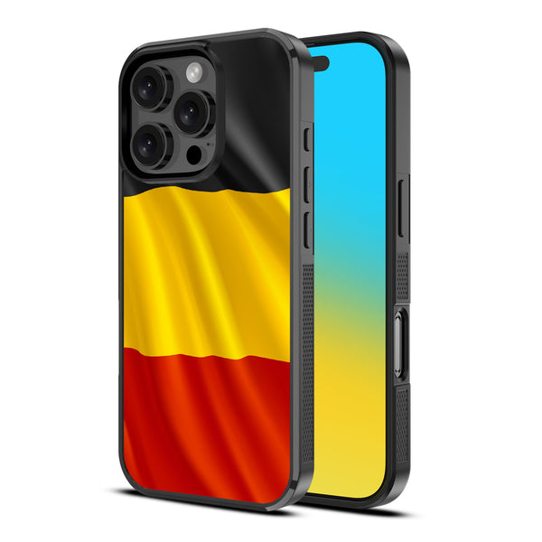 MyBat Design Lab Series Case for Apple iPhone 16 Pro - Belgium Flag - MIP16PCSLESM142-2.jpg
