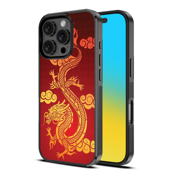 MyBat Design Lab Series Case for Apple iPhone 16 Pro - Golden Dragon - MIP16PCSLESM213-2.jpg