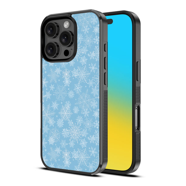 MyBat Design Lab Series Case for Apple iPhone 16 Pro - Blue Snowflakes - MIP16PCSLESM283-2.jpg